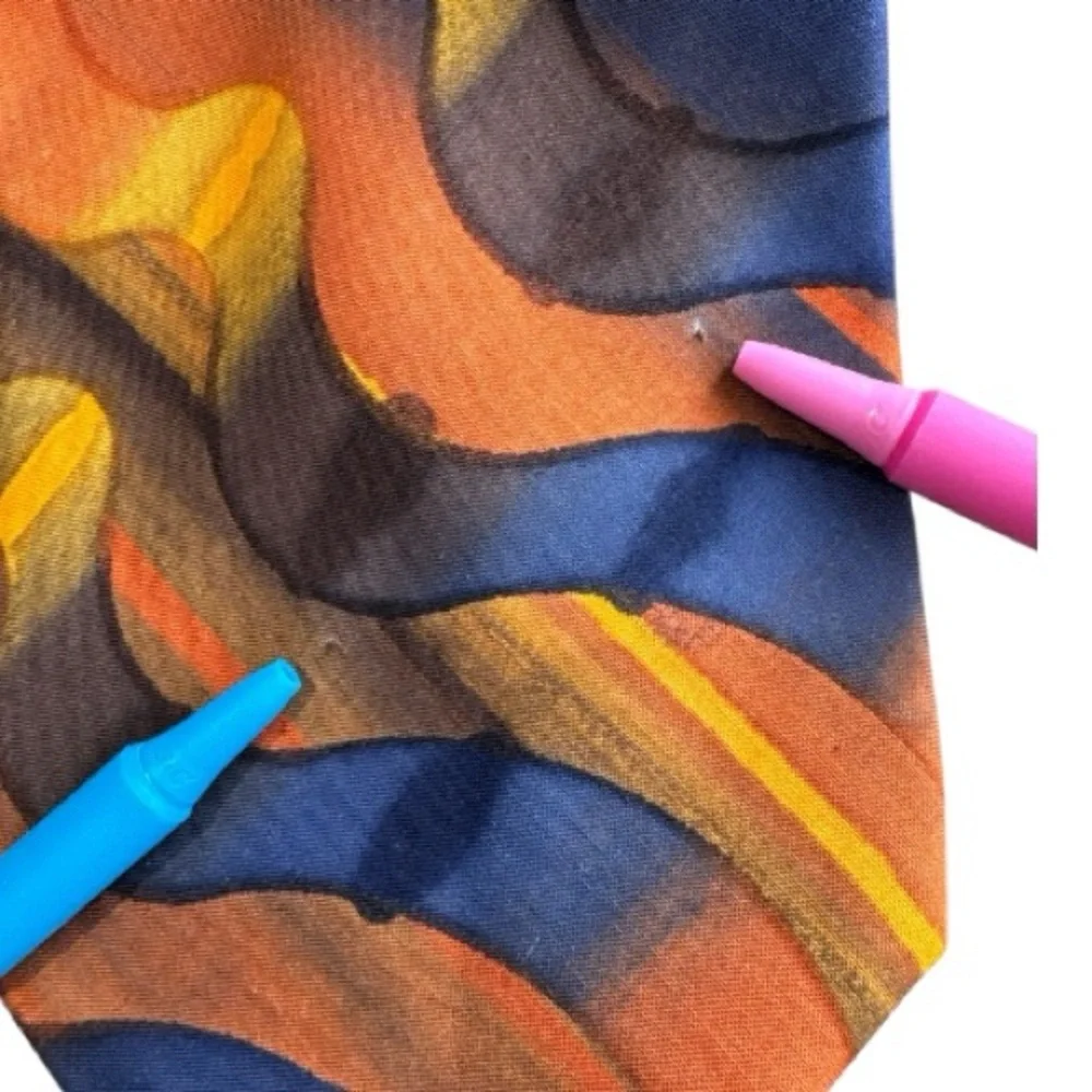 Hardy Amies London Silk Vintage Abstract Men's Tie